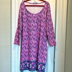 Lilly Pulitzer pink and blue dress